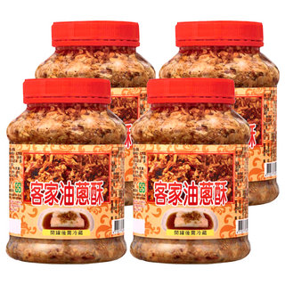 軒香 客家油蔥酥 600g - 台灣道地風味 拌飯拌麵炒菜皆宜, 4罐