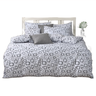 Blue Cat 藍貓 台灣製造 舒柔棉銀離子防螨抗菌印花床包組