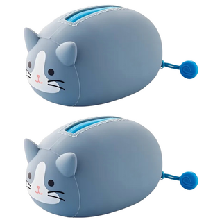 PuniLabo 矽膠袋, 賓士貓 灰藍色, 2個