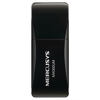 MERCUSYS 水星網路 MW300UM, N300 高穩定USB無線網卡, 300Mbps傳輸速率, WPS硬體按鍵, 1個
