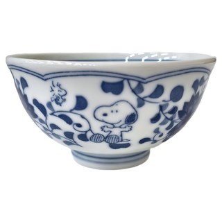 kanesho 金正陶器 陶瓷碗 約11X6CM 日本產, Snoopy 藍色 + 白色, 1個