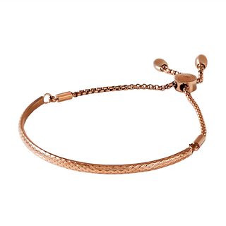 RADIANT STAR 璀璨之星 鈦鋼 MARIGOLD繁花如夢刻花抽拉手鍊 KMD017