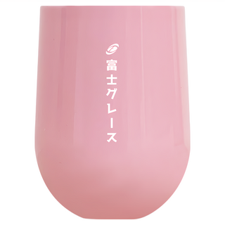 FUJI-GRACE 富士雅麗 真空陶瓷塗層隨手蛋型杯, 350ml, 耐酸鹼、抗腐蝕, 保溫保冷, 易清洗不易殘留異味, 粉色, 1個