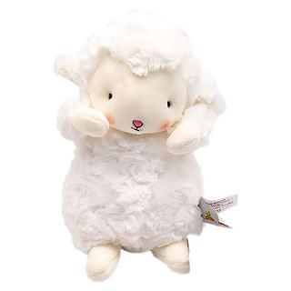Bunnies by the Bay 海灣兔 萌萌羊娃娃, 0歲以上 聚酯纖維填充, 17.8cm, 1個, 白色
