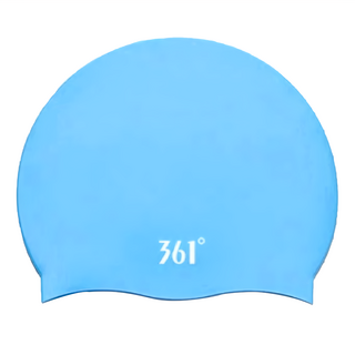 361 愛北鼻 成人矽膠泳帽 防水 柔軟舒適, 適合頭圍50~60cm, 淺藍色, 1個