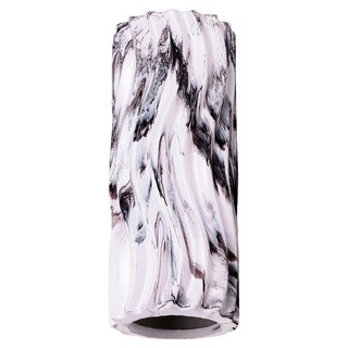 三次方 瑜珈滾筒 波浪款, 1個, 黑色 + 白色