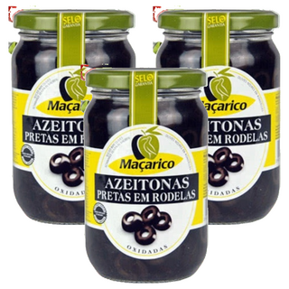 Macarico 瑪卡麗蔻 切片黑橄欖, 345公克, 165g, 3罐