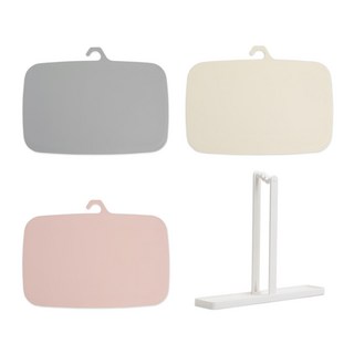 SSUEIM 素色砧板組 PP塑膠 ABS塑膠, 砧板 x 3入 + 支架 x 1入, 1組