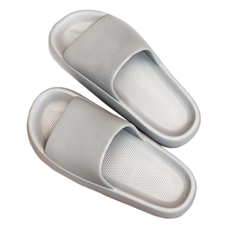 ABLE FACTORY 厚底室內拖鞋 EVA材質 加厚增高 柔軟耐穿 防滑鞋底, 灰色, 230mm, 1雙