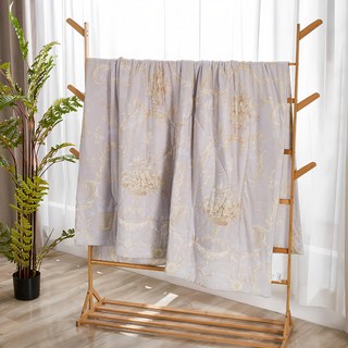 LoveCity 寢城之戀 裸睡系列 100%涼感紗 細緻柔軟冰絲 冰冰被(雨後巴黎/150x200公分), 1入, 雨後巴黎 藍灰色