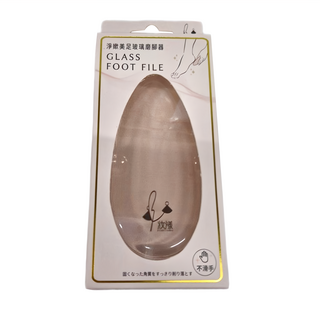 BEAUTYOUNG 妝漾 嫩足玻璃磨腳皮器,不滑手,水滴形設計, 32g, 1入, 1個