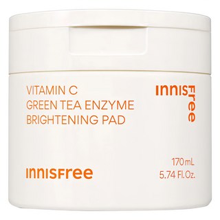 INNISFREE 維他命C亮白化妝棉片 改善暗沉 均勻膚色 讓肌膚煥發光彩, 60片, 1罐