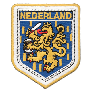 A-ONE 匯旺 荷蘭Netherland 阿姆斯特丹 地標造型刺繡 No.110, 7.5 X 6 CM, 彩色, 1個