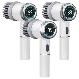 小麥購物 電動清潔刷 附5種刷頭 + USB充電線 C570 典雅白 497g, 3組