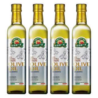 得意的一天 100%頂級初榨橄欖油, 78%單元不飽和脂肪酸, 適合煎炒煮炸, 500ml, 4瓶