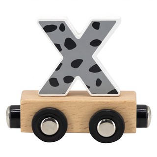 TRYCO 木製字母火車, X, 10.8 x 3 x 2.5cm, 1個