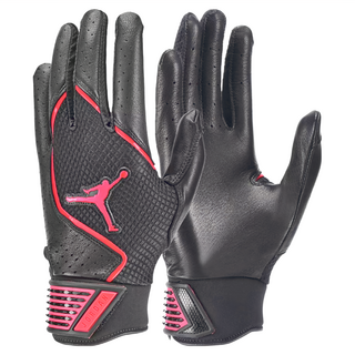 NIKE 耐吉 JORDAN 喬丹 FLY SELECT 打擊手套, 黑色 + 紅色, 1雙