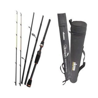 okuma 寶熊釣具 瘋馬克EVO翹班竿 四節竿 直柄 附竿筒 收納袋 FMKII-S-664ML 108g