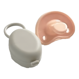 Basilic 貝喜力克 全矽膠拇指型安撫奶嘴 蜜桃/M, 6個月以上, 1組