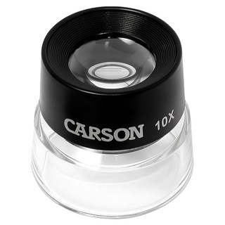 CARSON 卡薾紳 Lumi 杯式專業放大鏡 附測量板 10X, 1個