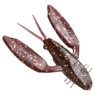 SHIMANO Brenious 小螯蝦餌 1.8吋 根魚 黑鯛 軟蟲 根釣 曲柄鉤 軟蝦 路亞 1.8吋 02T, 1個