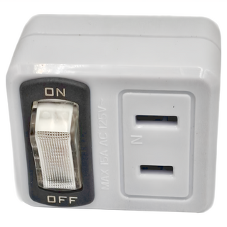 Dr.AV 聖岡科技 節電1開2插分接器 AC 110V 60Hz 15A 防火耐熱PC外殼, 5cm, 白色, 6個