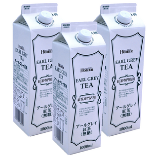 HOMER 伯爵紅茶 無糖, 1L, 3入