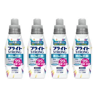 LION 獅王 STRONG 強效去污漂白劑 510ml 漂白除菌 適用於彩色衣物, 4罐