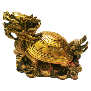 開運陶源 乾坤八卦套裝 象徵力量與長壽 廣納正財 化煞鎮宅, 龍龜, 2個