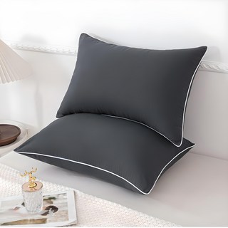 SOHEIM 四季基本款可水洗枕頭, 炭灰色, 2個