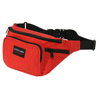 YESON 永生牌 登山腰包 17315 橘色 輕便防潑水 多隔層設計, 25 x 15 x 10cm