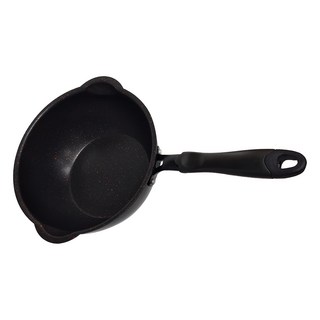 Create Life 創居生活 麥飯石不沾炒鍋 曜石黑, 20cm, 1個