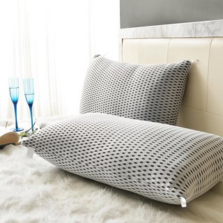 Grace Life 可水洗6D透氣枕 表布-100%聚酯纖維 枕芯-100%聚酯纖維 台灣製, 72 x 45 x 15cm, 透氣白, 1個