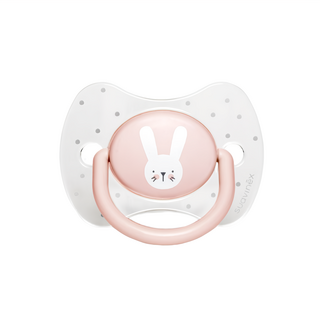 suavinex 蘇維妮 Hygge 優質矽膠一字型奶嘴, 12個月以上, Rabbit Pink, 1個