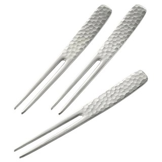 YOSHIKAWA 吉川 OTSUMAMI PICK 精錘選物叉 YJ3252 精緻點心叉 日本製造, 3支, 1入