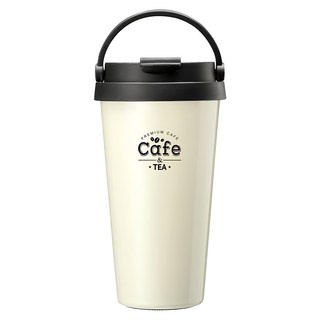 cook power 鍋寶 316陶瓷手提隨行杯 8.4cm超廣口徑, 白色, 540ml, 1個