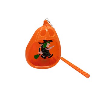 MODACore 摩達客 萬聖派對變裝 LED發光燈籠 Set, 掃把巫婆 橘色, 1個