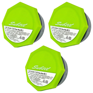 Subtil 莎緹 Clay Wax 凝土 超強持久支撐 霧灰黯無光澤 重塑性極佳, 100ml, 3罐