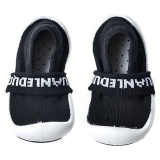 膠底學步鞋 室內外都合適 柔軟好開心, 12.5cm, 帥氣黑