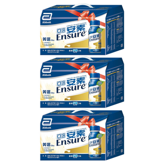 Abbott 亞培 Ensure 安素 香草少甜菁選禮盒 6瓶, 1.422L, 3盒