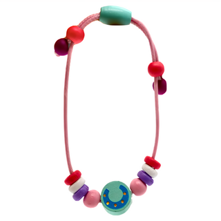 德德小品集 木製手環 色彩繽紛可愛風, 1個, 粉紅色