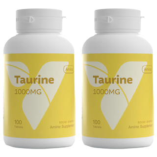 Vita 牛磺酸 1000mg, 100顆, 2罐, 精神補給, 運動登山能量補充
