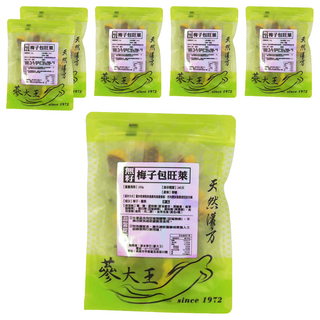 蔘大王 無籽梅子包旺萊 酸甜爽口 軟糯肉Q 營養零嘴, 100g, 6袋
