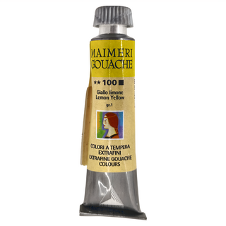 MaIMeRI 美利 GOUACHE 不透明水彩 MA-2002100 100 檸檬黃 LEMON YELLOW, 20ml, 1色