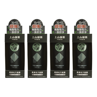 tsaio 上山採藥 黑頭毛穴面膜 淨速升級版 40g 深層清潔毛孔 改善毛孔粗大, 1入, 4條