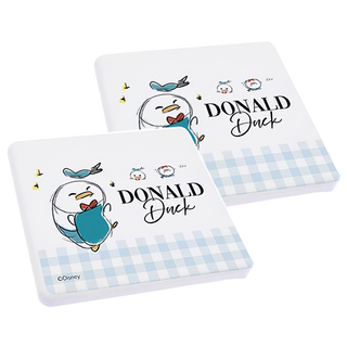 收納王妃 Tsum硬式珪藻土杯墊 方 2個, 麻糬唐老鴨, 1組