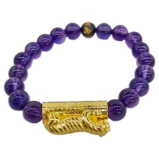 3A頂級 五行穩賺咬錢虎, 紫水晶, 5g