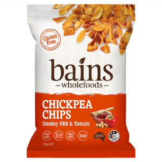 bains wholefoods 鷹嘴豆零食脆片 非油炸食品 無麩質, 100g, 1包