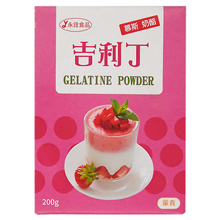 永詮食品 超鑽吉利丁粉 200g, 1盒