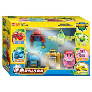 Gogo Dino 幫幫龍出動 迷你變形5件組, 混和顏色, 1盒
